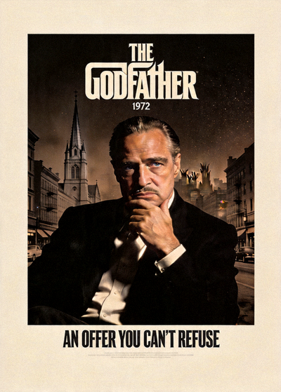 教父经典黑帮电影海报