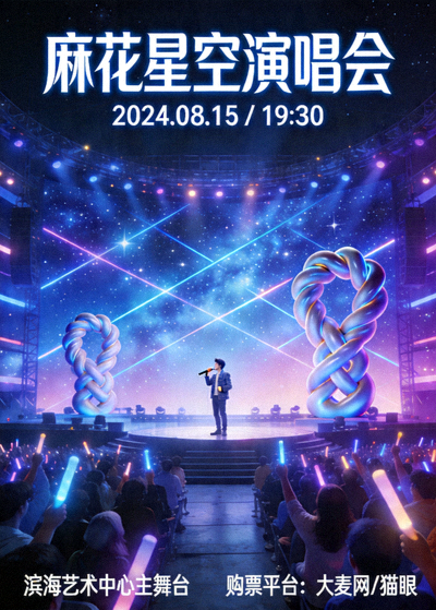 麻花星空演唱会现场高清海报