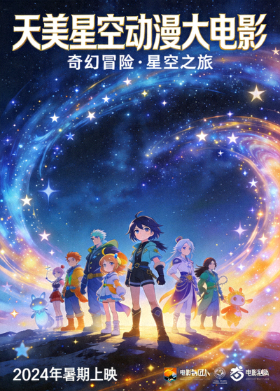 天美星空动漫大电影海报